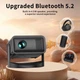 Проектор V8 (Android 11, 240 lumen, Bluetooth+WiFі, 1920*1080P) Чорний - зображення 6