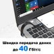 Кабель USB-C – USB-C USB4.0 40Gbps 240W з кутовим роз'ємом - зображення 2