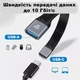 Кабель удлинитель OTG USB-A (Female) - USB-C (Female) 10 Гбит/с - изображение 3