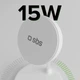 Бездротова зарядна станція SBS Qi2 2x1 15W White (TEWIR2IN1QI2) - зображення 3
