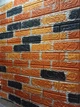 Самоклеюча декоративна 3D панель під бежево-коричневу матову кирпич катеринослав 700х770х4мм - изображение 2