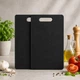 Набор разделочных досок Livarno Home BASIC 2 шт, чёрные, 24×15 см - изображение 1