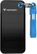 Dysk SSD Verbatim Pocket SSD 256GB USB-C 3.2 Gen 2 Type-C Black-Blue (23942324164) - obraz 1