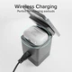 Бездротова зарядна станція SBS Wireless Power Dock 6-в-1 100W MagSafe Grey (TEWIRMAG105W) - зображення 4