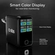 Ładowarka sieciowa SBS 100W 3xUSB-C 1xUSB-A TFT Display Black (TETRGANTFT100WK) - obraz 4