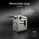 Adapter SBS Universal Travel Adapter z wbudowanym kablem USB-C White (TEADARET2USB2CPD70W) - obraz 5