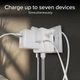 Adapter SBS Universal Travel Adapter z wbudowanym kablem USB-C White (TEADARET2USB2CPD70W) - obraz 12