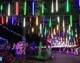 Електрична новорічна гірлянда метеоритний дощ трубки бурульки 50 см колір ламп мікс - зображення 2