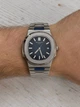 Наручные часы в стиле Patek Philippe Nautilus Blue Dial - изображение 7