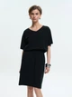 Платье-футболка короткое летнее женское ROZA 250715 XL Черное (4824005761089) - изображение 1
