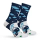 Шкарпетки Premier Socks: "Сніжна ніч", прикольні зимові шкарпетки, унісекс, 40-42 - изображение 1