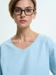 Платье-футболка короткое летнее женское ROZA 250715 L Голубое (4824005761133) - изображение 4
