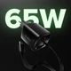 Ładowarka sieciowa SBS 65W GaN PD USB-C Retractable Cable Black (TETRRET65WK) - obraz 2