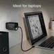 Мережевий зарядний пристрій SBS 45W PD USB-C Integrated Display Black (TETRGANLCD1C45K) - зображення 9
