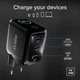 Ładowarka sieciowa SBS Smart Charger 70W PD 2xUSB-C 1xUSB-A TFT Display Black (TETRGANTFT70WK) - obraz 6