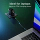 Ładowarka sieciowa SBS Smart Charger 70W PD 2xUSB-C 1xUSB-A TFT Display Black (TETRGANTFT70WK) - obraz 9