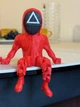 Комплект фигурок охранников Игра в кальмара Squid Game - подвижный набор 3 шт окружность квадрат треугольник 3D-печать - изображение 3