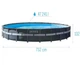 Каркасный бассейн Intex 26340-0 серый круглый на 47241 л из ПВХ и стали 732 х 132 см (9-163-26340-0) - изображение 4