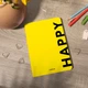 Блокнот ORNER Happy А5 144 аркуші у клітинку Жовтий - зображення 12