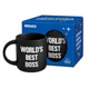 Чашка «World's best BOSS» черная - изображение 13