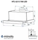 Витяжка телескопічна Minola HTL 6215 BL 700 LED - изображение 16