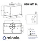 Витяжка повновбудована Minola BGH 5677 BL - изображение 16