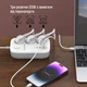 Мережевий фільтр-подовжувач СolorWay 3 розетки/4USB GaN3 Pro PD (2USB-A + 2 TYPE-C) (65W) 2M (CW-CHE34PDW) - изображение 18