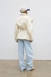 Тренч з високою горловиною OW003 2602050502110 L/XL Молочний - зображення 7