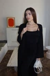Женский комплект ( платье+кардиган ) / Черный 42-44 - изображение 4