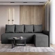 Угловой диван ортопедический iSmart MORRO Maxi еврокнижка 205x149 см (матрас Pocket spring) графит Laura 15 (ISM-051355) - изображение 3