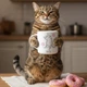 Чашка «Ленивый кот» с пончиками - изображение 13