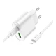 Мережевий зарядний пристрій Hoco C109A 1USB-C/1USB PD/QC 20W+Type-C to Lightning - зображення 3
