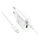 Мережевий зарядний пристрій Hoco C109A 1USB-C/1USB PD/QC 20W+Type-C to Lightning - зображення 5