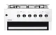 Плита комбінована Milano ML60 E40+біла - изображение 4