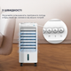 Портативный кондиционер 3,5 л 50W охладитель воздуха с автоповоротом 70° белый - изображение 7