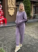 Женский велюровый спортивный костюм, цвет лавандовый, 44 - изображение 1