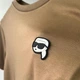 Футболка чоловіча з принтом Karl Lagerfeld M коричнева P21L1716100 - зображення 4