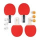 Набор для настольного тенниса Butterfly Racket Set Easy 4 Bats 6 Balls (1073-932198) - изображение 2