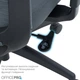 Крісло офісне OfficePro Balance OC550-B-DG-DG Black/Dark Gray - зображення 12
