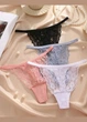 Набор кружевных трусиков стрингов Fine Flowers (2093-48-01) Комбинированный 48 FINETOO (XL) - изображение 1