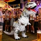 Надувной костюм динозавра T-Rex 150-195cm. Белый динозавр надувной костюм - изображение 2