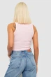 Топ женский однотонный в рубчик, цвет розовый, S-M, 221R5077 - изображение 4
