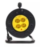 Подовжувач мережевий на котушці PowerPlant, 4 розетки, 25 м, Black (PPRA10M250S4) - зображення 2