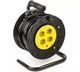 Подовжувач мережевий на котушці PowerPlant, 4 розетки, 20 м, Black (PPRA08M200S4) - зображення 1