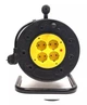 Подовжувач мережевий на котушці PowerPlant, 4 розетки, 15 м, Black (PPRA10M150S4) - зображення 2