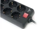Фільтр мережевий REAL-EL RS-8 Protect, 8 розеток, 1.8 м, Black (EL122300021) - зображення 3