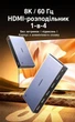 Активный разветвитель HDMI Ugreen CM713 1 вход 4 выхода HDMI 2.1 8K 60 Гц 4K 240 Гц с управлением EDID Черный (25858) - изображение 2