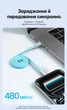 Кабель Vention USB-C - USB-C магнітний плоский 240 Вт PD 3.2 1 м Чорний (TSBBF) - зображення 13