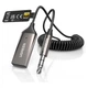 Автомобильный Bluetooth-ресивер Ugreen BT521 AUX 3.5 мм - USB-A Bluetooth 6.0 LDAC Hi-Res Audio с микрофоном спиральный кабель 0.5-1.5 м Серый (85428) - изображение 1