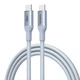 Кабель Ugreen L534 USB-C - USB-C PD 3.1 240 Вт E-Marker 2 м Сріблясто-блакитний (75732) - зображення 1